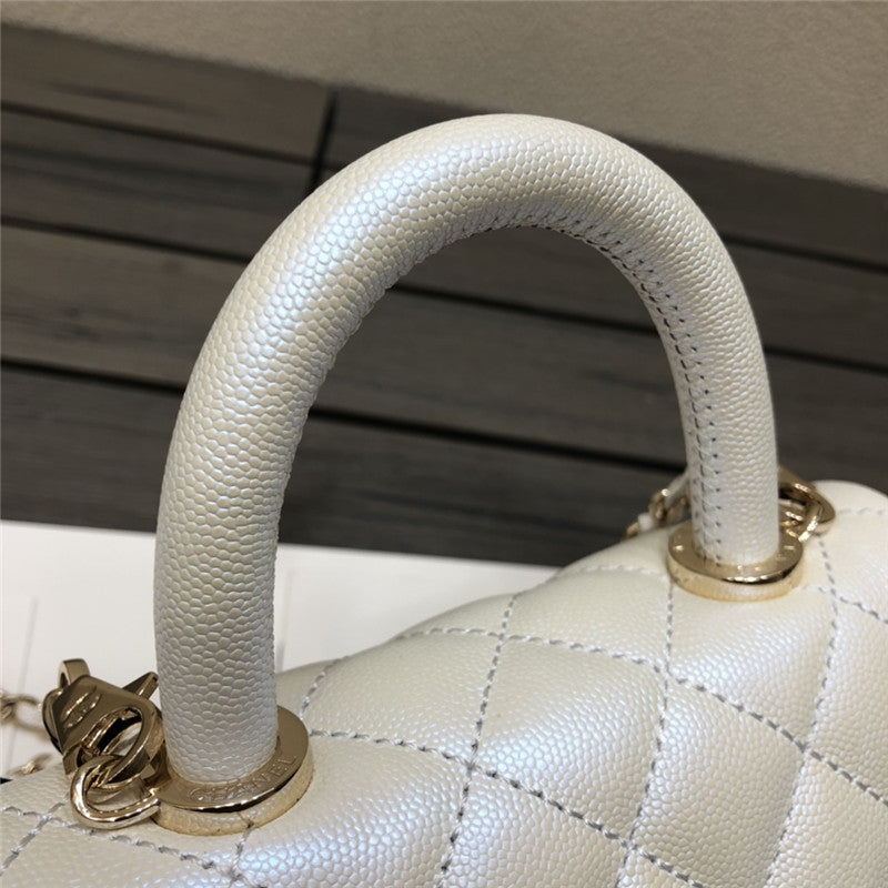 High Quality Luxury Chanel Small Coco Handle Leather Bag product detail