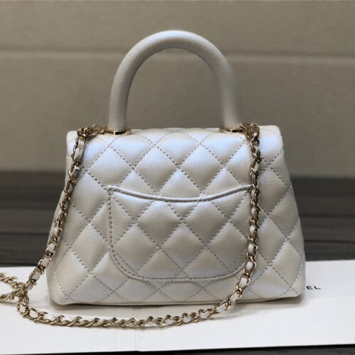 High Quality Luxury Chanel Small Coco Handle Leather Bag alternate view