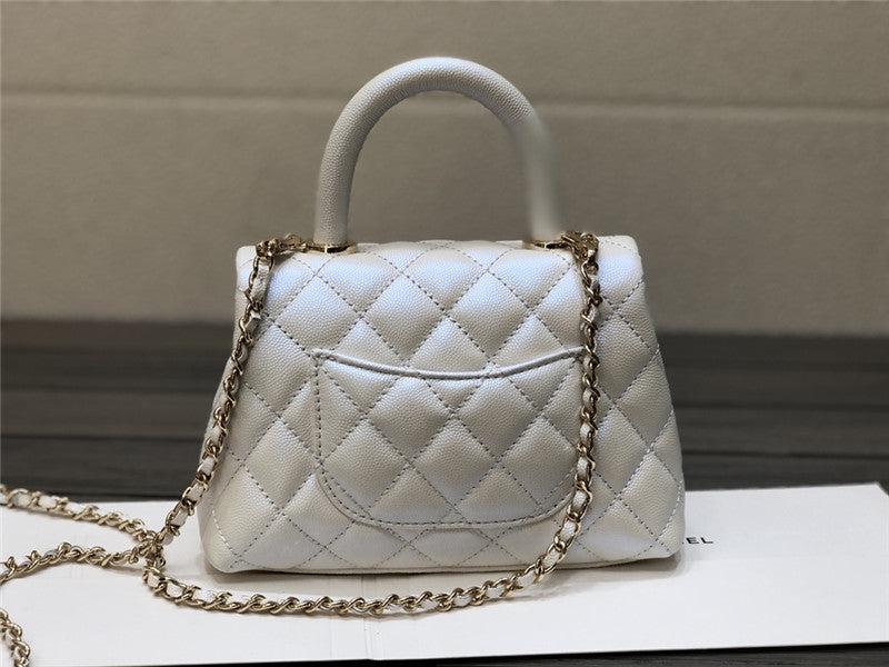 High Quality Luxury Chanel Small Coco Handle Leather Bag product detail
