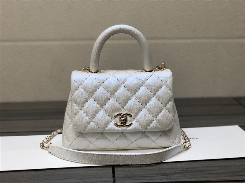 High Quality Luxury Chanel Small Coco Handle Leather Bag