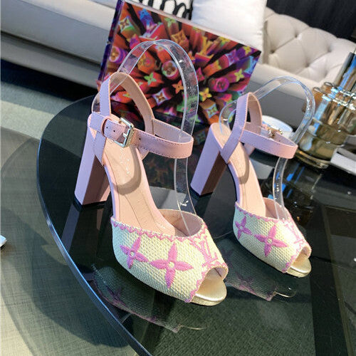 High Quality Luxury Louis Vuitton Heel Sandals – Style 42179 product detail