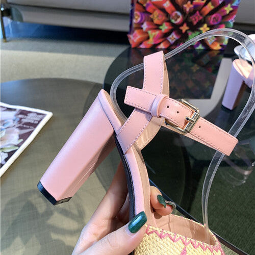 High Quality Luxury Louis Vuitton Heel Sandals – Style 42179 product detail