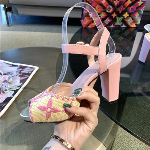 High Quality Luxury Louis Vuitton Heel Sandals – Style 42179 product detail