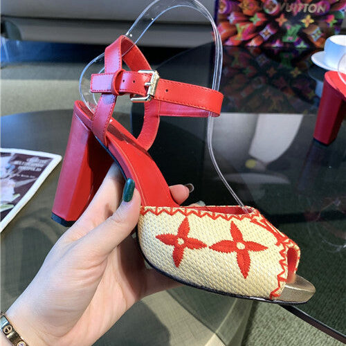 High Quality Luxury Louis Vuitton Heel Sandals – Style 76643 product detail