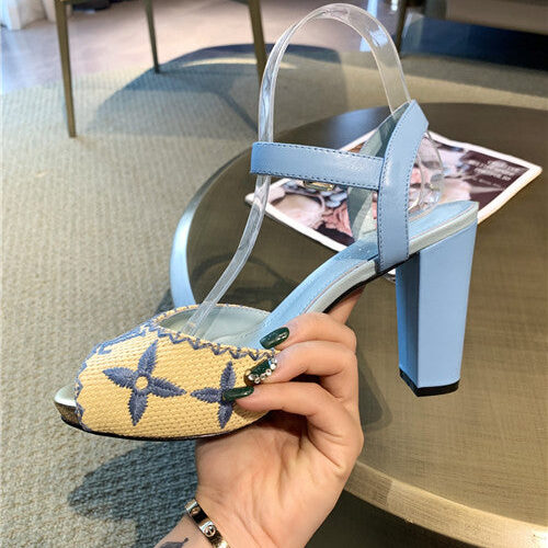High Quality Luxury Louis Vuitton Heel Sandals – Style 74947 product detail