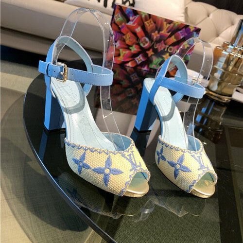 High Quality Luxury Louis Vuitton Heel Sandals – Style 74947 product detail