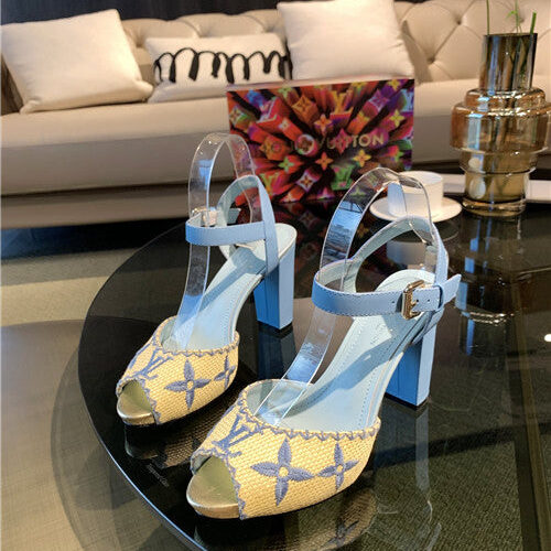 High Quality Luxury Louis Vuitton Heel Sandals – Style 74947