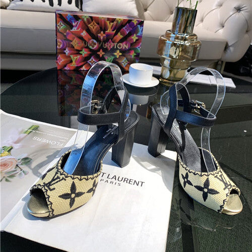 High Quality Luxury Louis Vuitton Heel Sandals – Style 40483 product detail