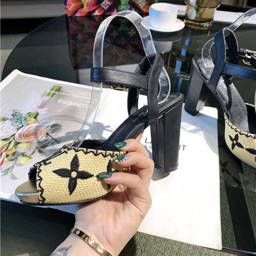 High Quality Luxury Louis Vuitton Heel Sandals – Style 40483 product detail