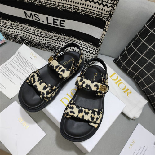 High Quality Luxury Dior Mizza Pattern Dioract Sandals – Style 10054