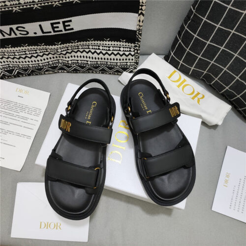 High Quality Luxury Dior Mizza Pattern Dioract Sandals – Style 25862