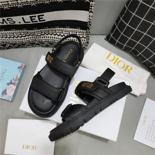 High Quality Luxury Dior Mizza Pattern Dioract Sandals – Style 25862 alternate view