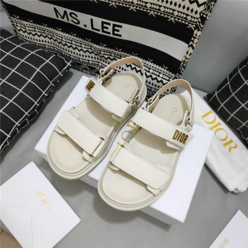 High Quality Luxury Dior Mizza Pattern Dioract Sandals – Style 68806