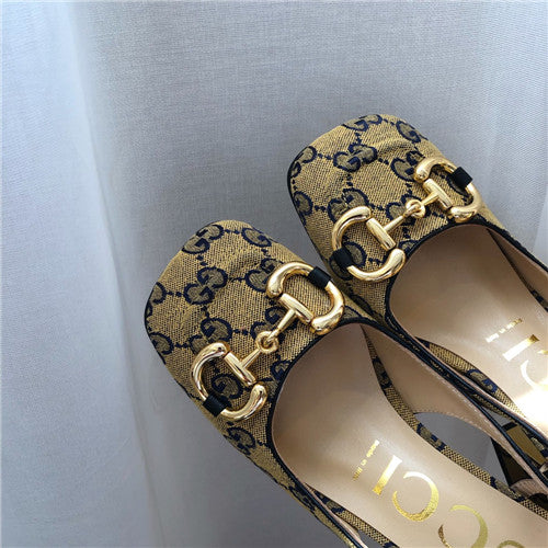 High Quality Luxury Gucci Horsebit Block Heel Sandals product detail