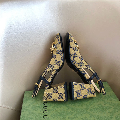 High Quality Luxury Gucci Horsebit Block Heel Sandals product detail
