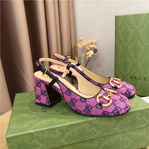High Quality Luxury Gucci Horsebit Block Heel Sandals – Style 95763