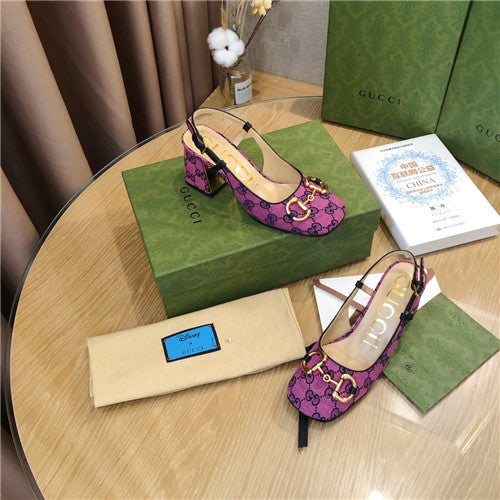 High Quality Luxury Gucci Horsebit Block Heel Sandals – Style 95763 product detail
