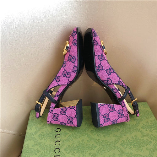 High Quality Luxury Gucci Horsebit Block Heel Sandals – Style 95763 product detail