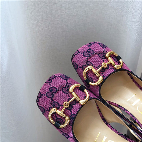 High Quality Luxury Gucci Horsebit Block Heel Sandals – Style 95763 product detail