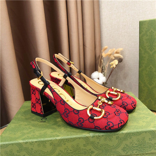 High Quality Luxury Gucci Horsebit Block Heel Sandals – Style 61299