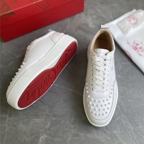 High Quality Luxury Christian Louboutin Louis Junior Spikes Sneakers – Style 64916 product detail