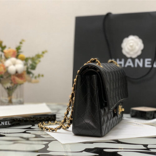 High Quality Luxury Chanel Classic Flap Caviar Leather Bag product detail
