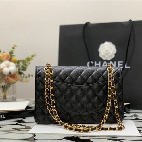 High Quality Luxury Chanel Classic Flap Caviar Leather Bag alternate view