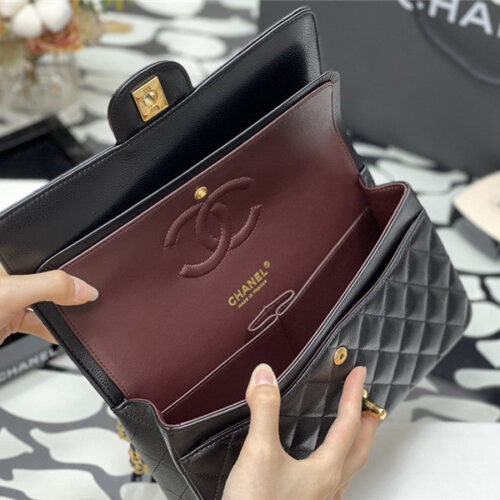 High Quality Luxury Chanel Classic Flap Caviar Leather Bag product detail