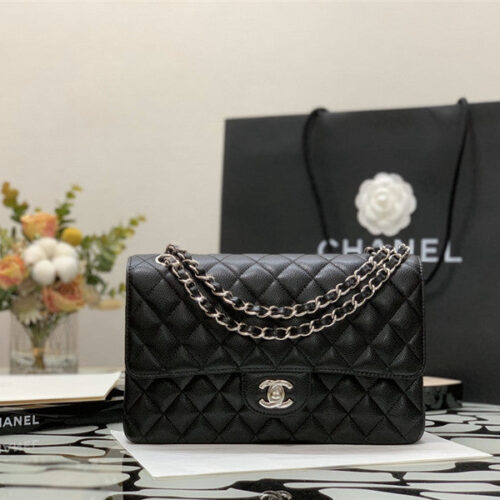 High Quality Luxury Chanel Classic Flap Caviar Leather Shoulder Bag product detail