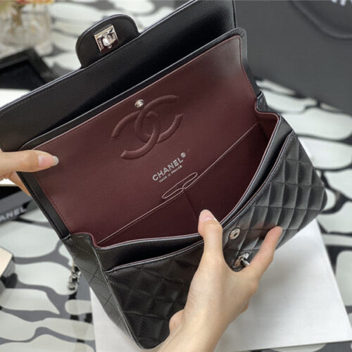 High Quality Luxury Chanel Classic Flap Caviar Leather Shoulder Bag product detail
