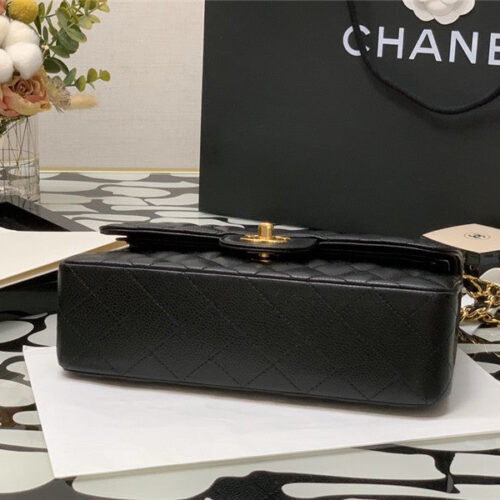 High Quality Luxury Chanel Classic Flap Caviar Leather Bag Small – Style 47412 product detail
