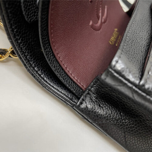 High Quality Luxury Chanel Classic Flap Caviar Leather Bag Small – Style 47412 product detail