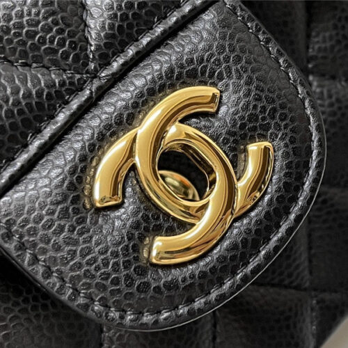 High Quality Luxury Chanel Classic Flap Caviar Leather Bag Small – Style 47412 product detail