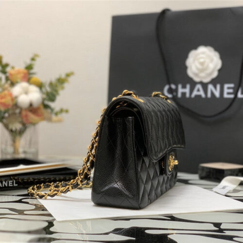 High Quality Luxury Chanel Classic Flap Caviar Leather Bag Small – Style 47412 product detail
