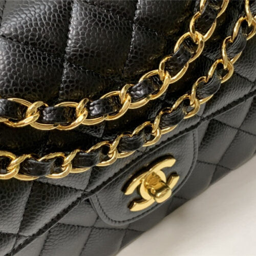 High Quality Luxury Chanel Classic Flap Caviar Leather Bag Small – Style 47412 product detail