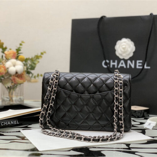 High Quality Luxury Chanel Classic Flap Caviar Leather Bag Small alternate view