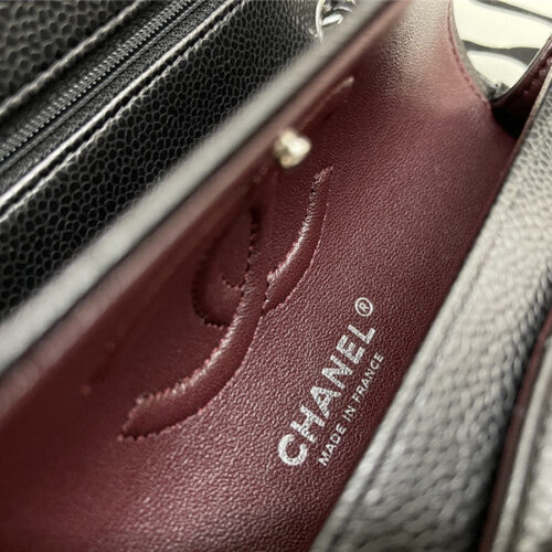 High Quality Luxury Chanel Classic Flap Caviar Leather Bag Small product detail
