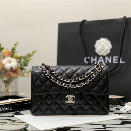 High Quality Luxury Chanel Classic Flap Caviar Leather Bag Small