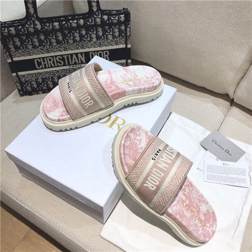 High Quality Luxury Dior Embroidered Slippers – Style 05222 alternate view