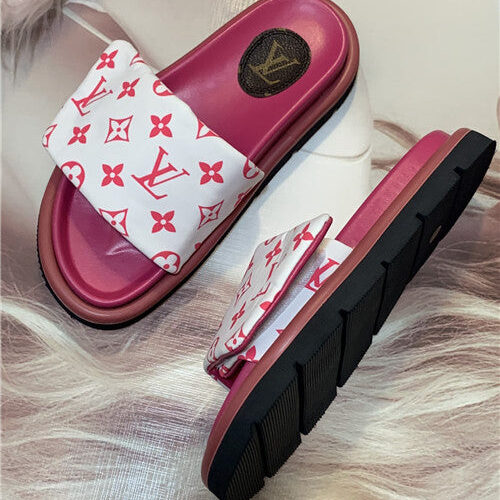 High Quality Luxury LV Flat Slippers product detail