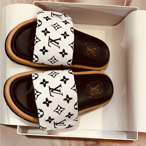 High Quality Luxury LV Flat Slippers – Style 77283 alternate view