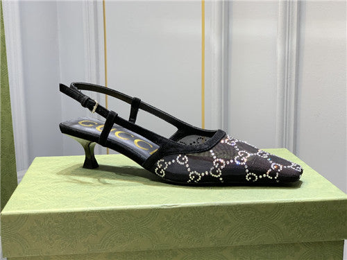 High Quality Luxury Gucci Rhinestone Sandals – Style 96051 alternate view