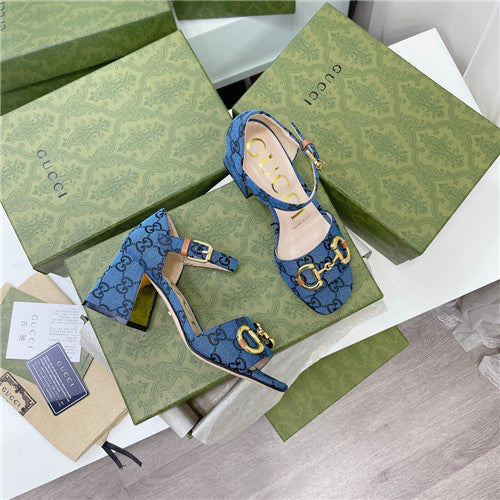 High Quality Luxury Gucci Horsebit Block Heel Sandals – Style 31923 alternate view