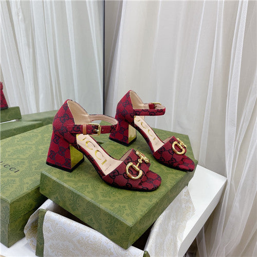 High Quality Luxury Gucci Horsebit Block Heel Sandals – Style 62995