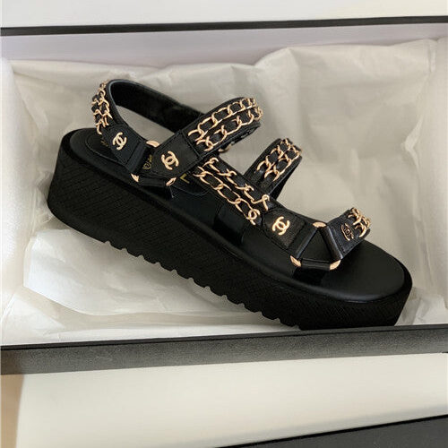 High Quality Luxury Chanel Platform Sandals Womens – Style 48486 product detail