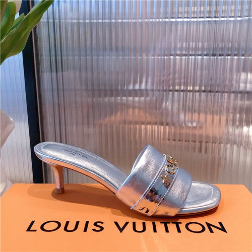 High Quality Luxury Louis Vuitton Heel Slippers – Style 32003 product detail