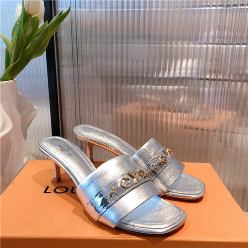 High Quality Luxury Louis Vuitton Heel Slippers – Style 32003