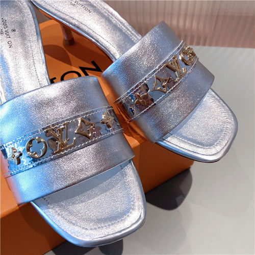 High Quality Luxury Louis Vuitton Heel Slippers – Style 32003 product detail