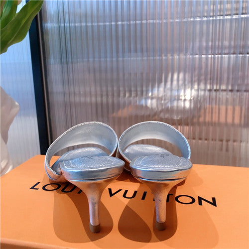 High Quality Luxury Louis Vuitton Heel Slippers – Style 32003 product detail