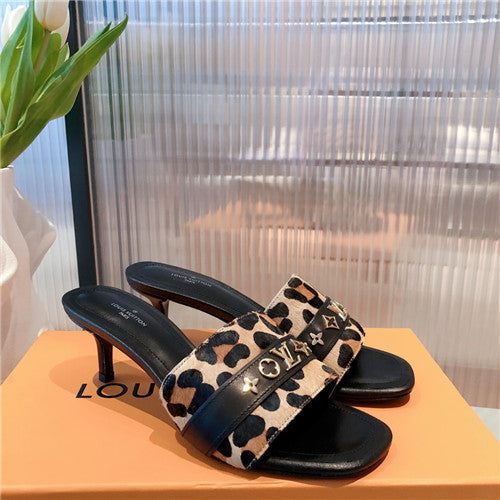 High Quality Luxury Louis Vuitton Heel Slippers – Style 99235